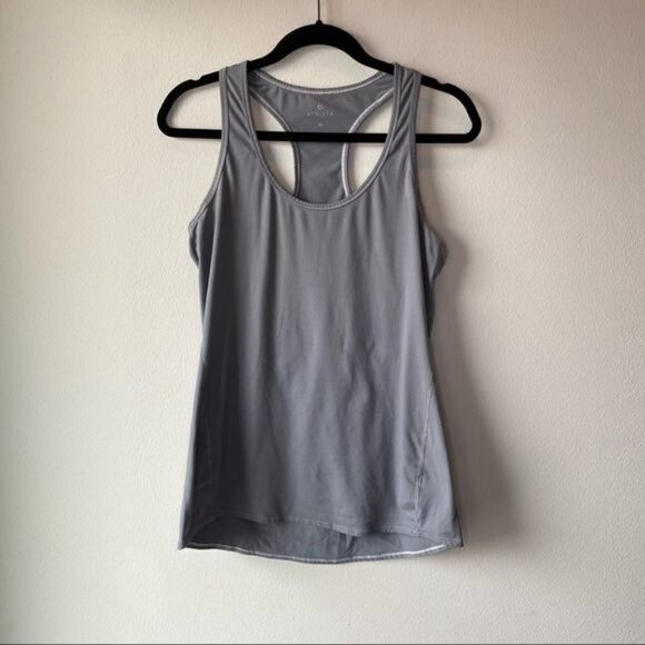 Athleta Gray Racerback Tank M - Picture 9 of 9